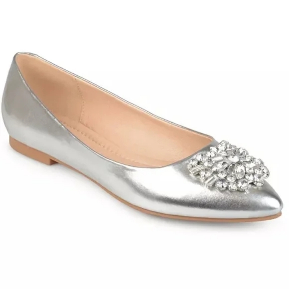 Journee Collection Women's Renzo Jeweled Flats - Size 10 - NIB - Picture 6 of 8
